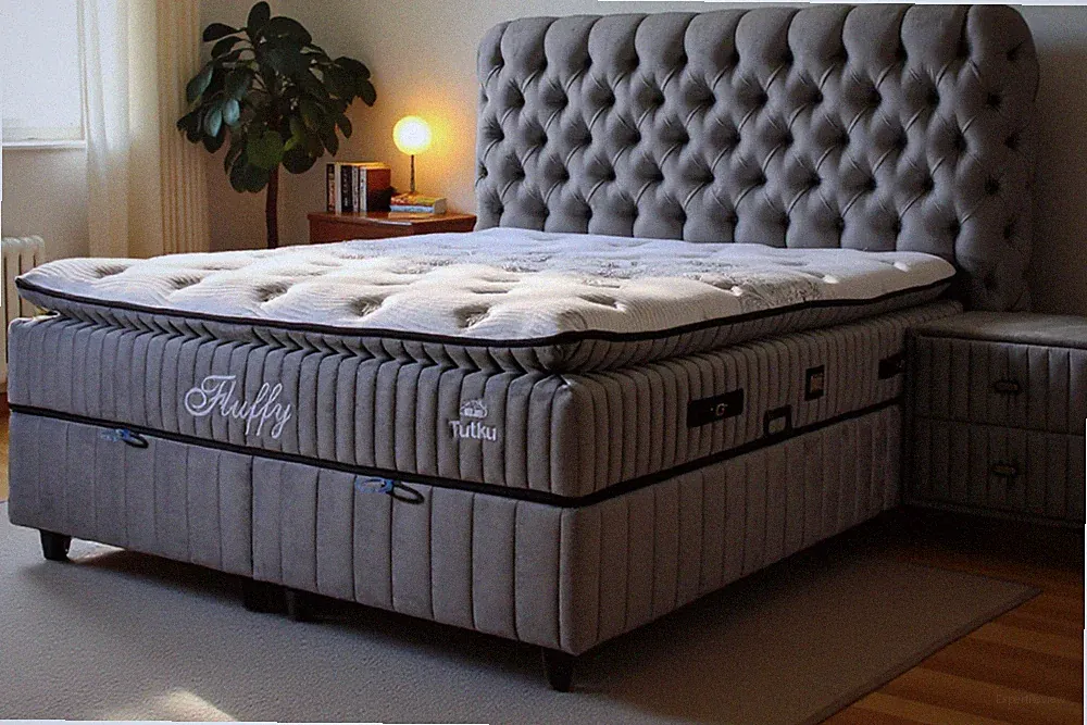 Boxspringbett mit Matratze & Stauraum, Bett 140x200 160x200 180x200 cm