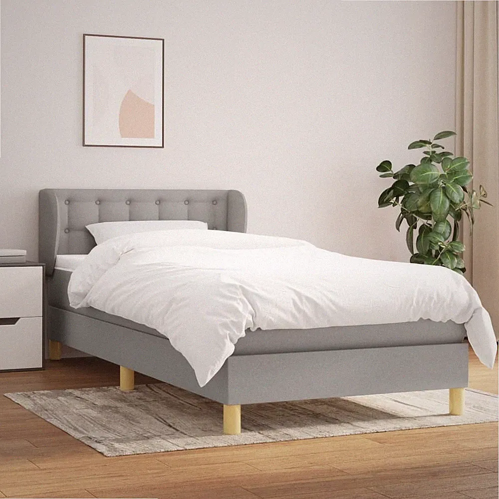 Boxspringbett mit Matratze Stoff Polsterbett Bett mehrere Auswahl vidaXL