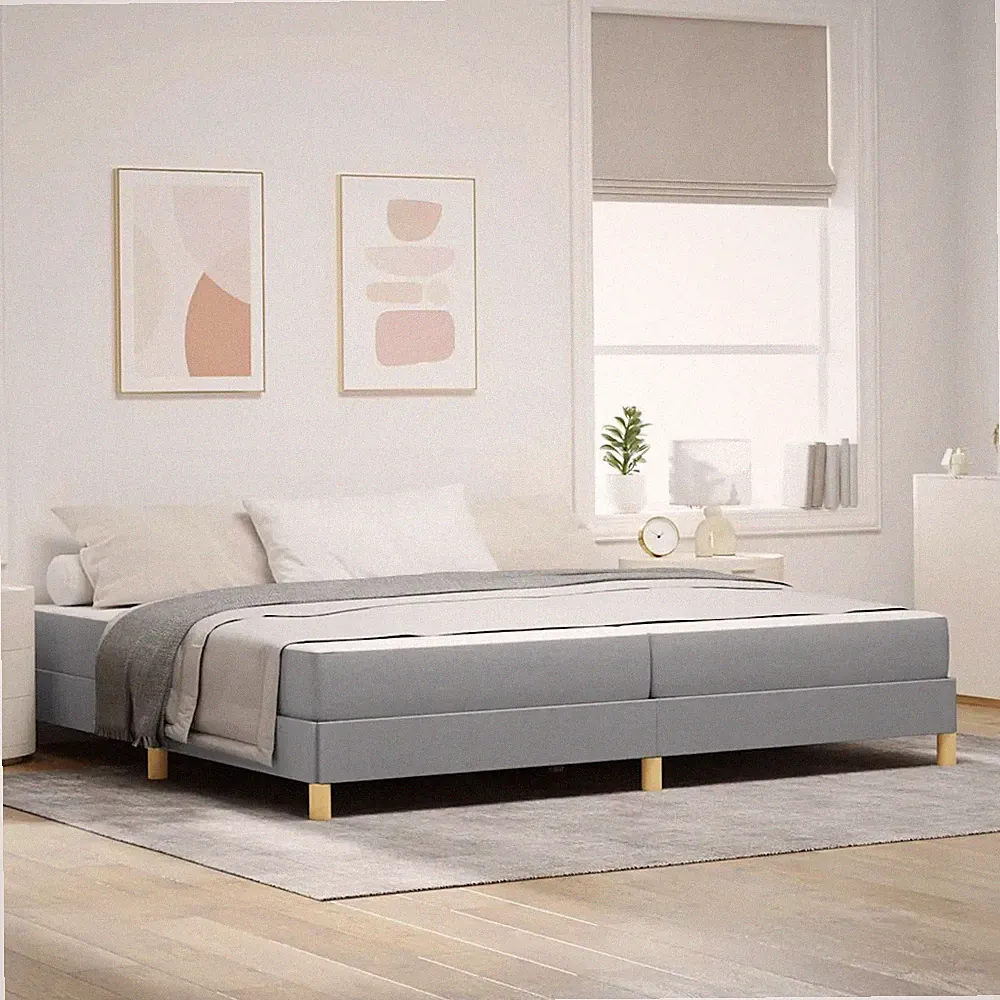 Boxspringbett mit Matratze Stoff Schlafzimmerbett Boxspringmatratze vidaXL