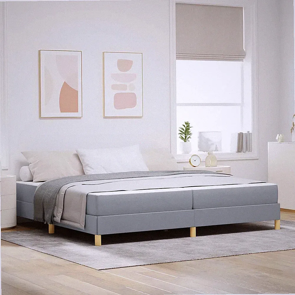 Boxspringbett mit Matratze Stoff Schlafzimmerbett Boxspringmatratze vidaXL
