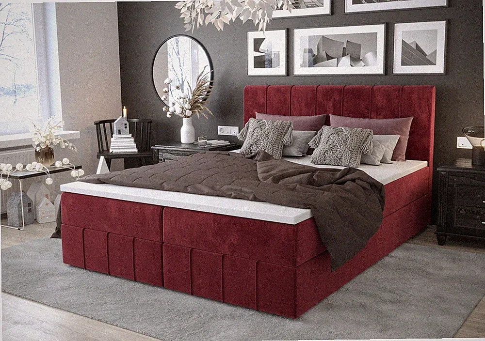Boxspringbett mit Matratze und Bettkasten Schlafzimmer Bett 140/160/180x200
