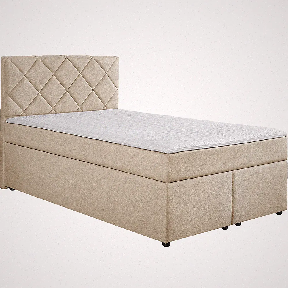Boxspringbett - natur - Universalhärtegrad - 140x200 cm Doppelbett Polsterbett