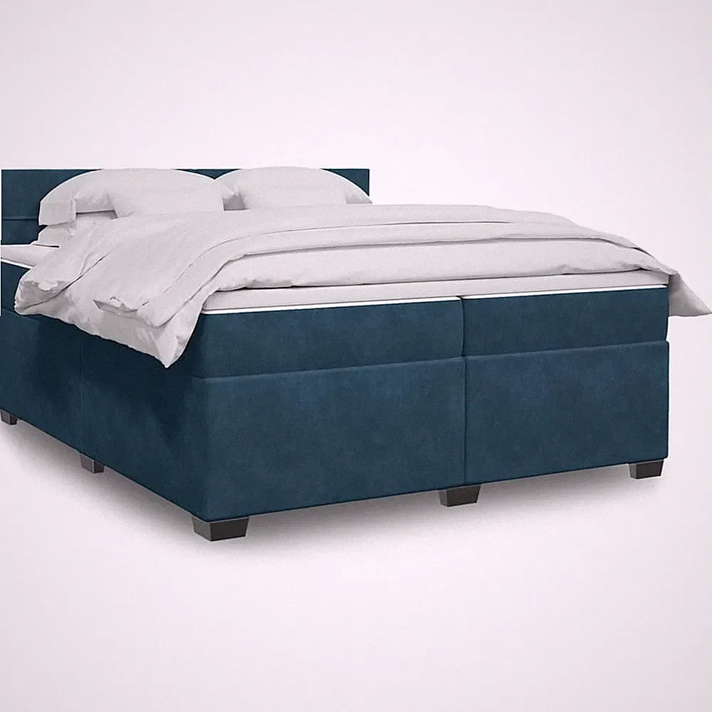 Boxspringbett Polsterbett Bett Bettgestell Schlafzimmer mit Matratze Samt vidaXL