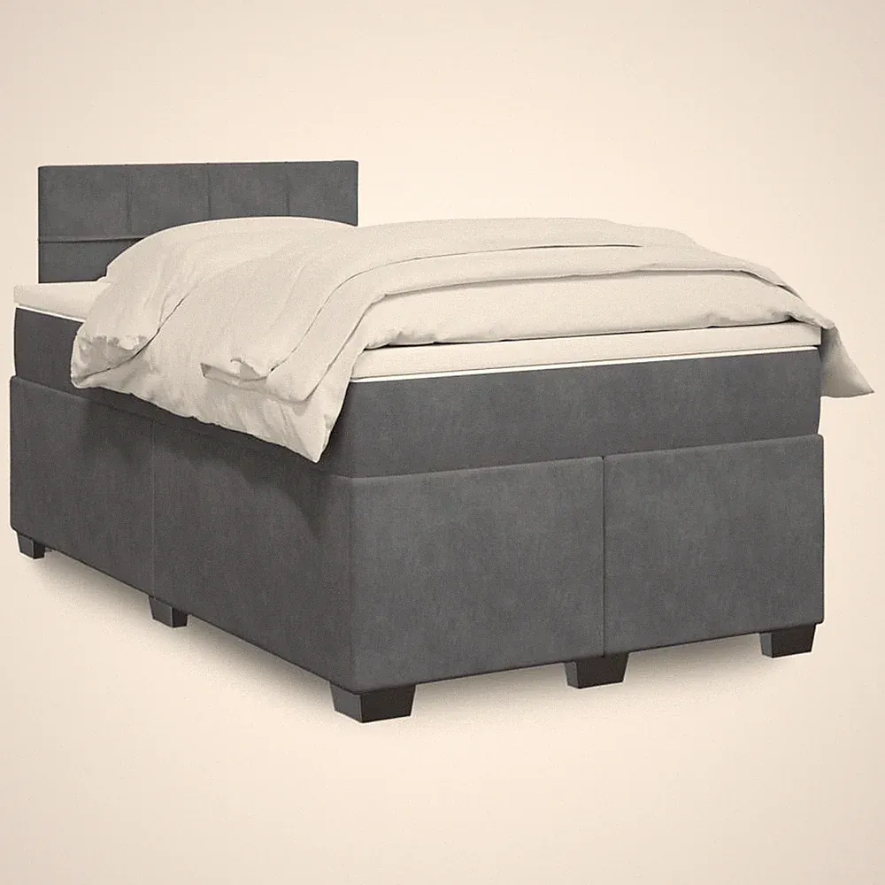 Boxspringbett Polsterbett Bett Bettgestell Schlafzimmer mit Matratze Samt vidaXL