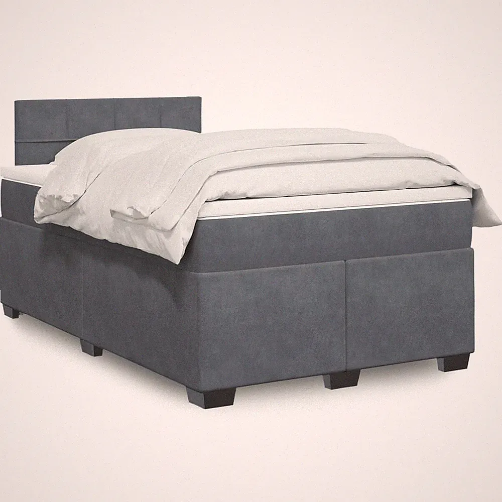 Boxspringbett Polsterbett Bett Bettgestell Schlafzimmer mit Matratze Samt vidaXL