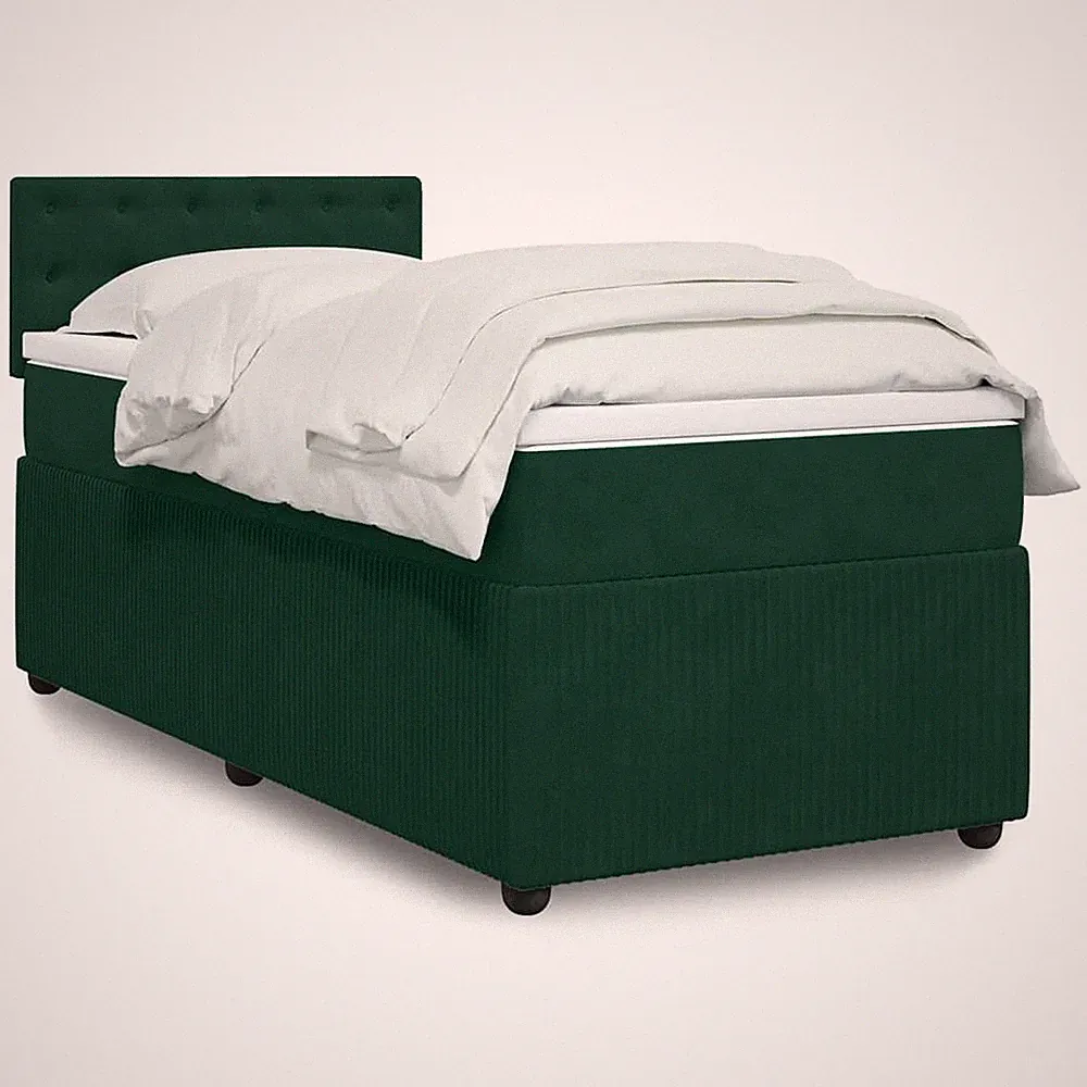 Boxspringbett Polsterbett Bett Schlafzimmerbett mit Matratze Samt vidaXL