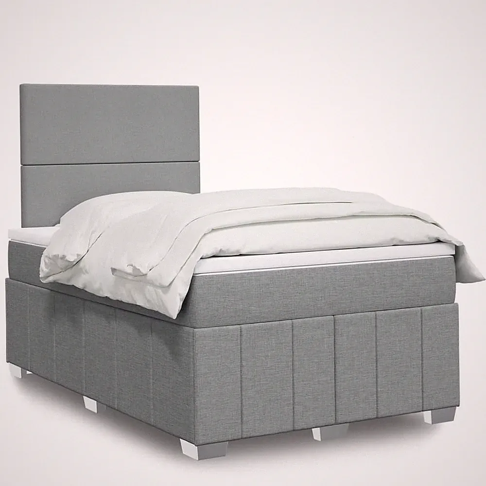 Boxspringbett Polsterbett Bett Schlafzimmerbett mit Matratze Stoff vidaXL