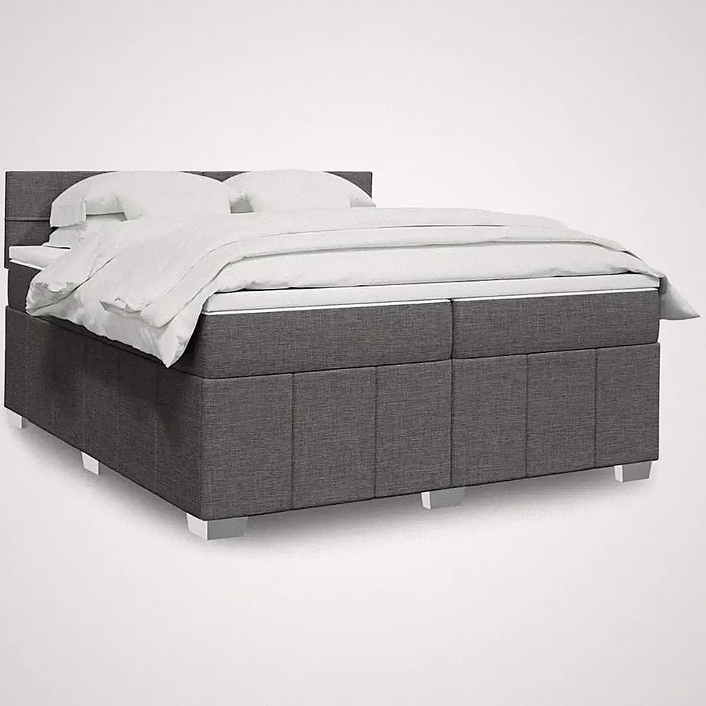 Boxspringbett Polsterbett Bett Schlafzimmerbett mit Matratze Stoff vidaXL