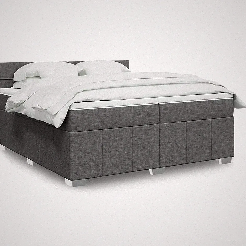 Boxspringbett Polsterbett Bett Schlafzimmerbett mit Matratze Stoff vidaXL