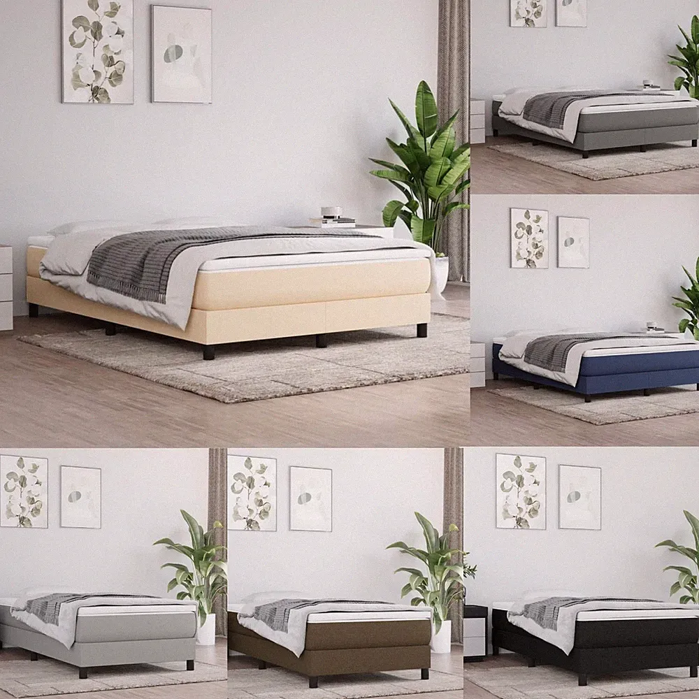 Boxspringbett Polsterbett Einzelbett Doppelbett Bett mit Matratze 140-200x200cm