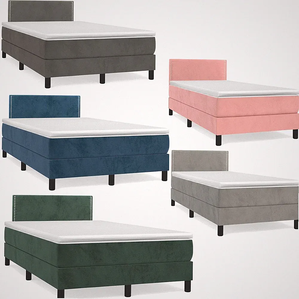 Boxspringbett Polsterbett mit Matratze Einzelbett Doppelbett Bettgestell Bett