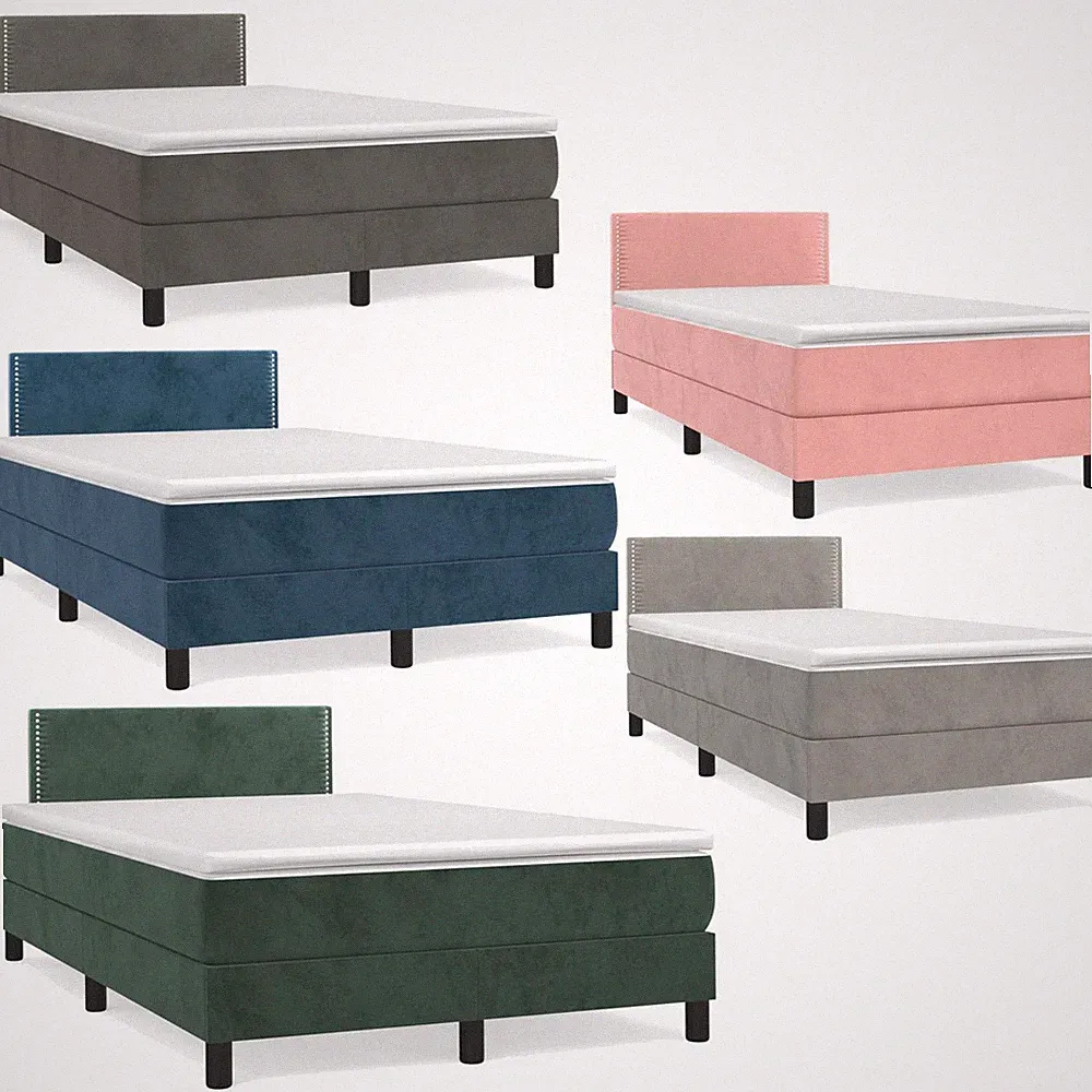 Boxspringbett Polsterbett mit Matratze Einzelbett Doppelbett Bettgestell Bett