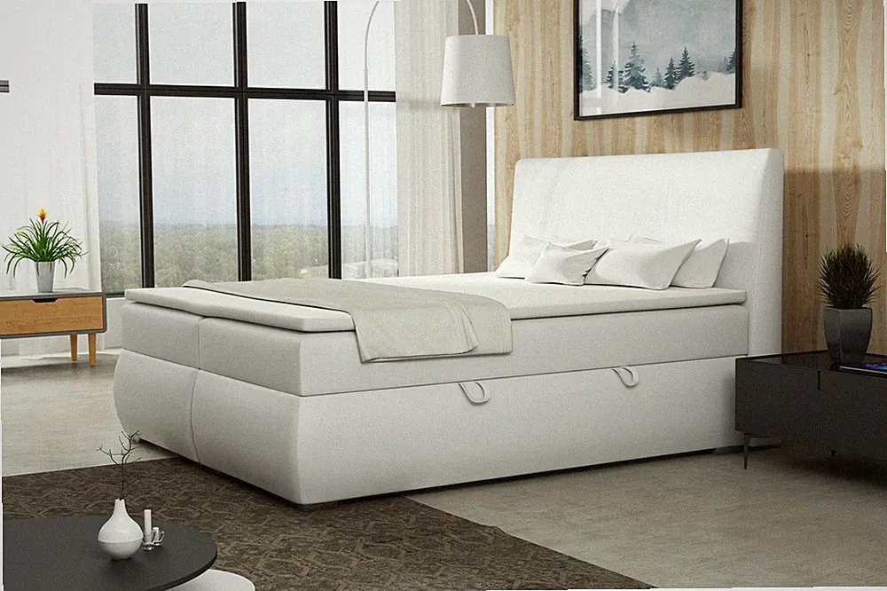 Boxspringbett Schlafzimmerbett MATTIA 100x200cm inkl.Bettkasten