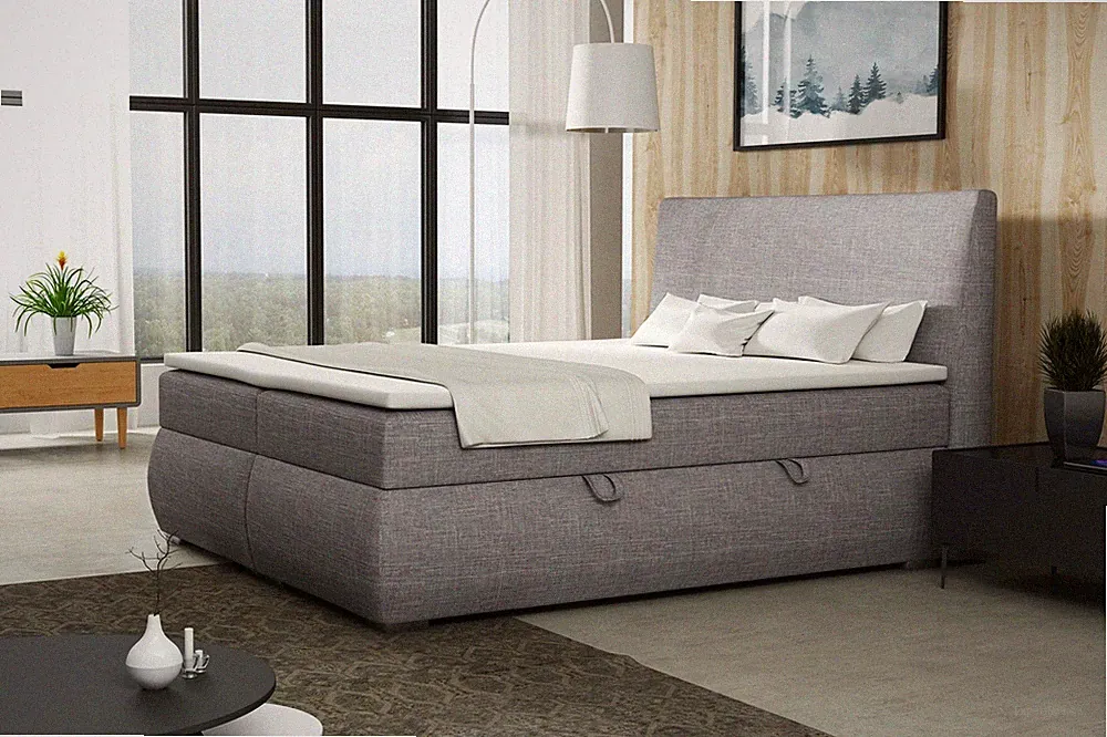 Boxspringbett Schlafzimmerbett MATTIA 100x200cm inkl.Bettkasten