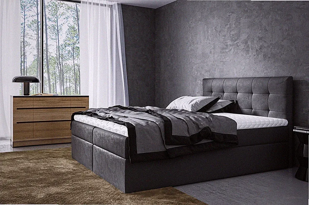 Boxspringbett Schlafzimmerbett VIDE XL 200x220cm in div. Farbvarianten