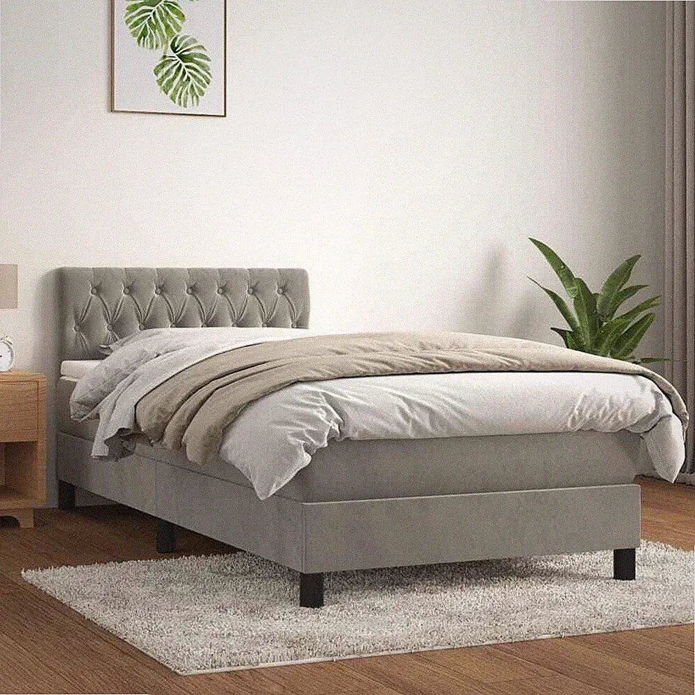 BoxspringbettSchlafzimmermöbel Bettgestell Bettrahmen Einzelbett vidaXL
