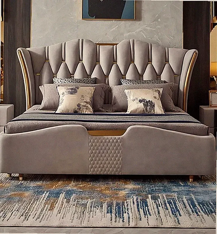 Chesterfield Bett Polster Design Luxus Doppel Hotel Betten Luxus Hotel Neu