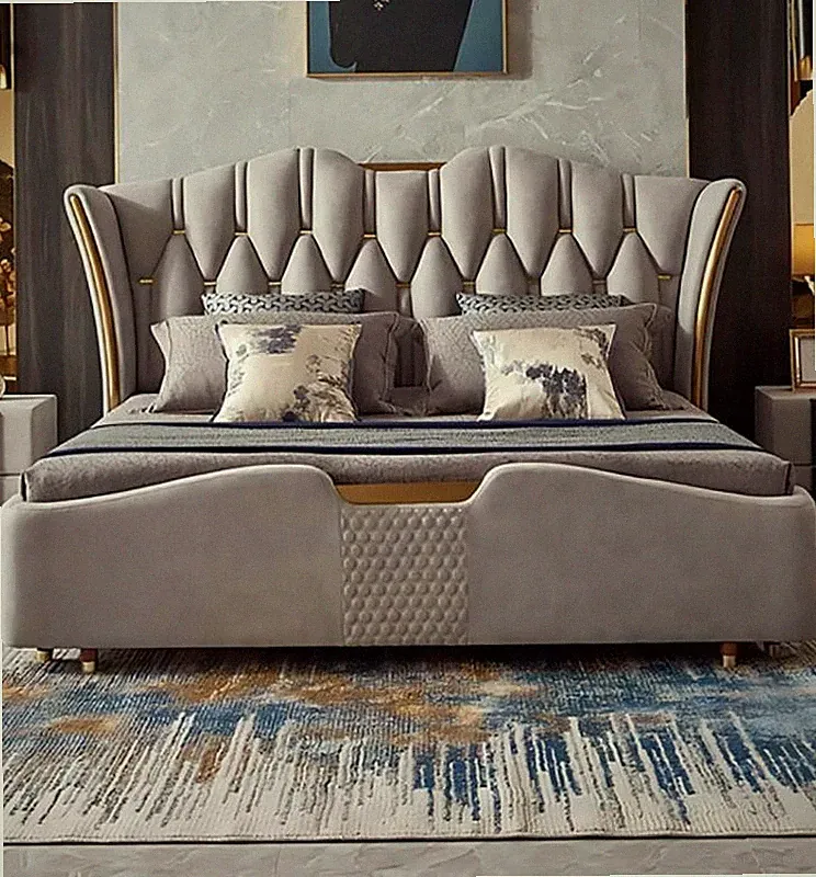 Chesterfield Bett Polster Design Luxus Doppel Hotel Betten Luxus Hotel Neu