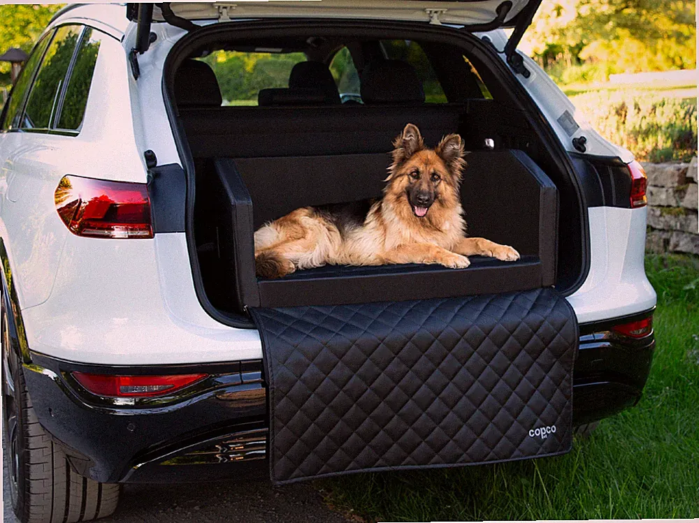 CopcoPet Hunde-Reisebett Autohundebett Hundebett Kofferraum Kunstleder Autositz
