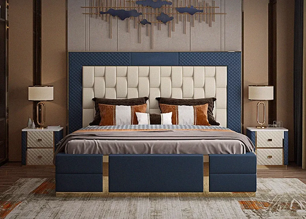 Design Boxspringbett Modern Betten Bett Doppelbett Hotel Luxus 180x200 Neu