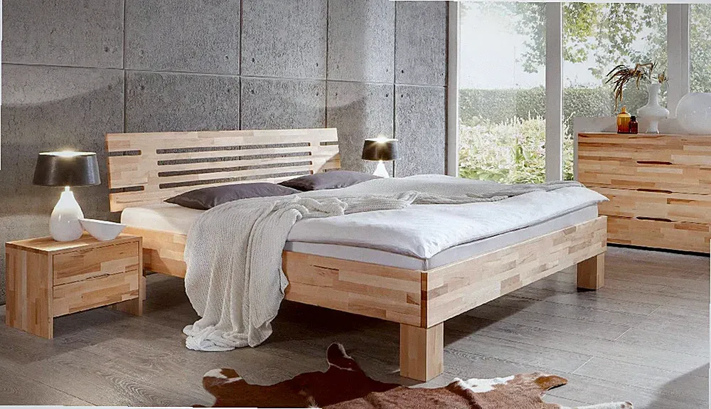 Dico Classic 330 Massivholzbett Bett Bettgestell massiv buche Holzbett Futonbett
