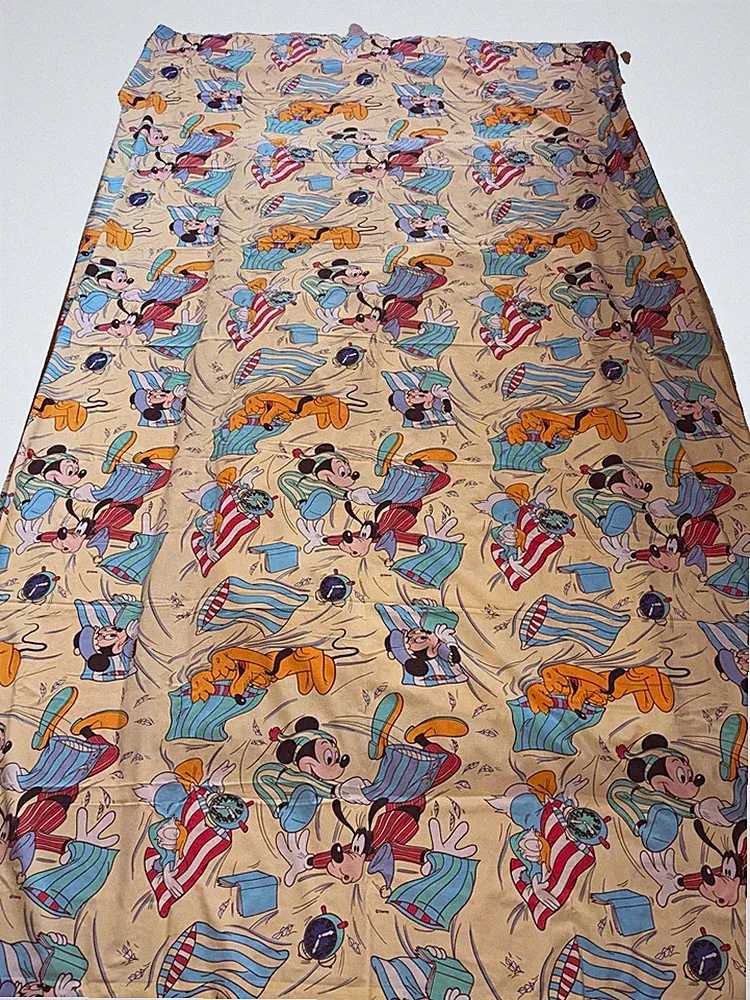 Disney Bettlaken Mickey Minnie Goofy Pluto Bettwäsche spannbettlaken vintage 90