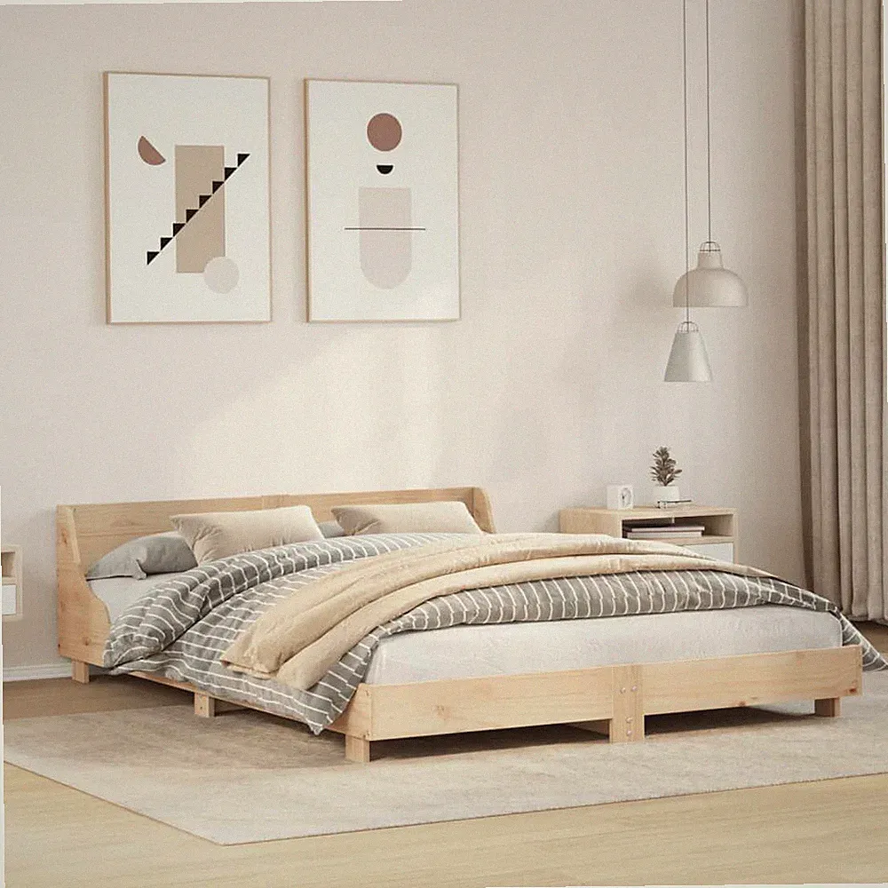 Doppelbett 160x200cm Massivholz Kiefernholz Stabil Robust Modern Schlafzimmer