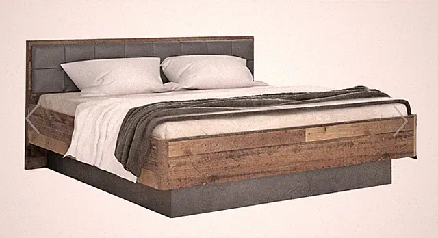 Doppelbett CLIF 180 x 200 cm Optik: Old Wood Vintage von Forte