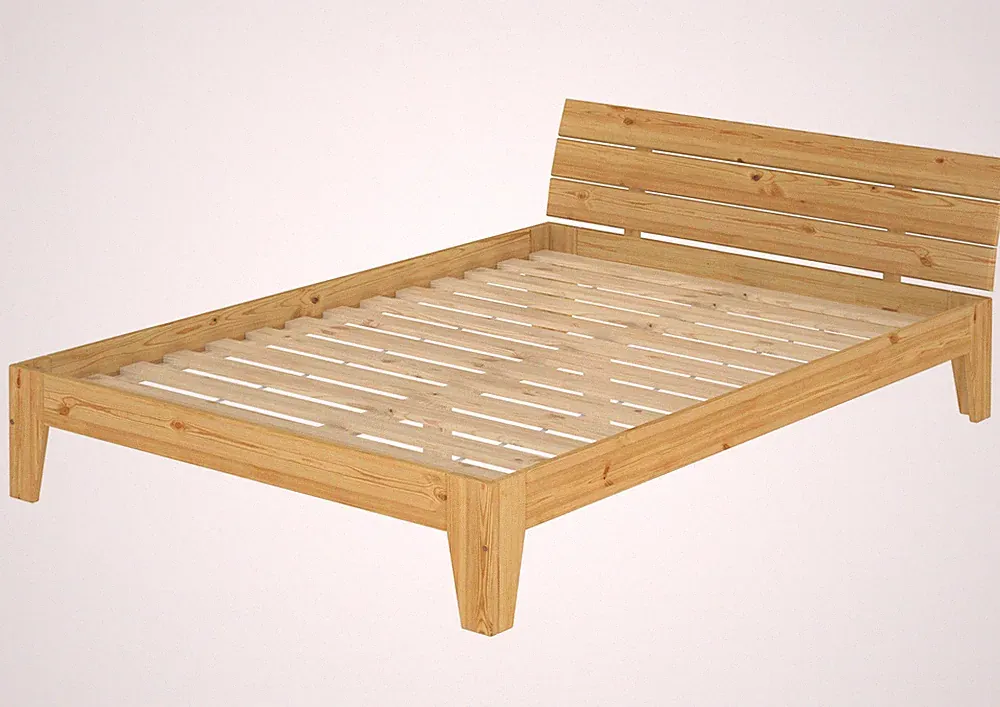 Doppelbett Ehebett Bettgestell Massivholz Futon Bett 160x200 Rollrost Gästebett