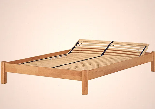 Doppelbett Futonbett 140x200 Bettrahmen Buche massiv Holzbett Zubehör wählbar