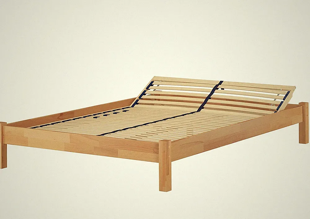 Doppelbett Futonbett 160x200 Buche massiv Holzbett wählbares Zubehör Gästebett
