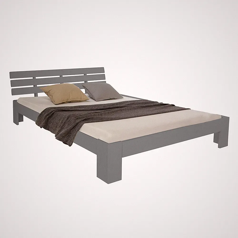 Doppelbett Holzbett Futonbett 160x200 cm Lattenrost Bett Bettgestell Homestyle4u