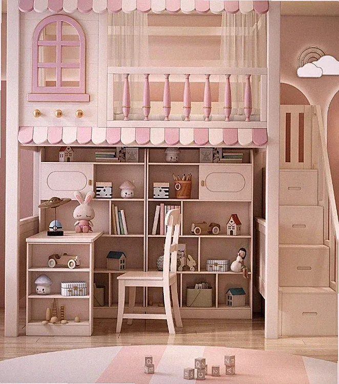 Doppelstockbett Hochbett Kinderbett Etagenbett Jugendbett Bett Holzbett