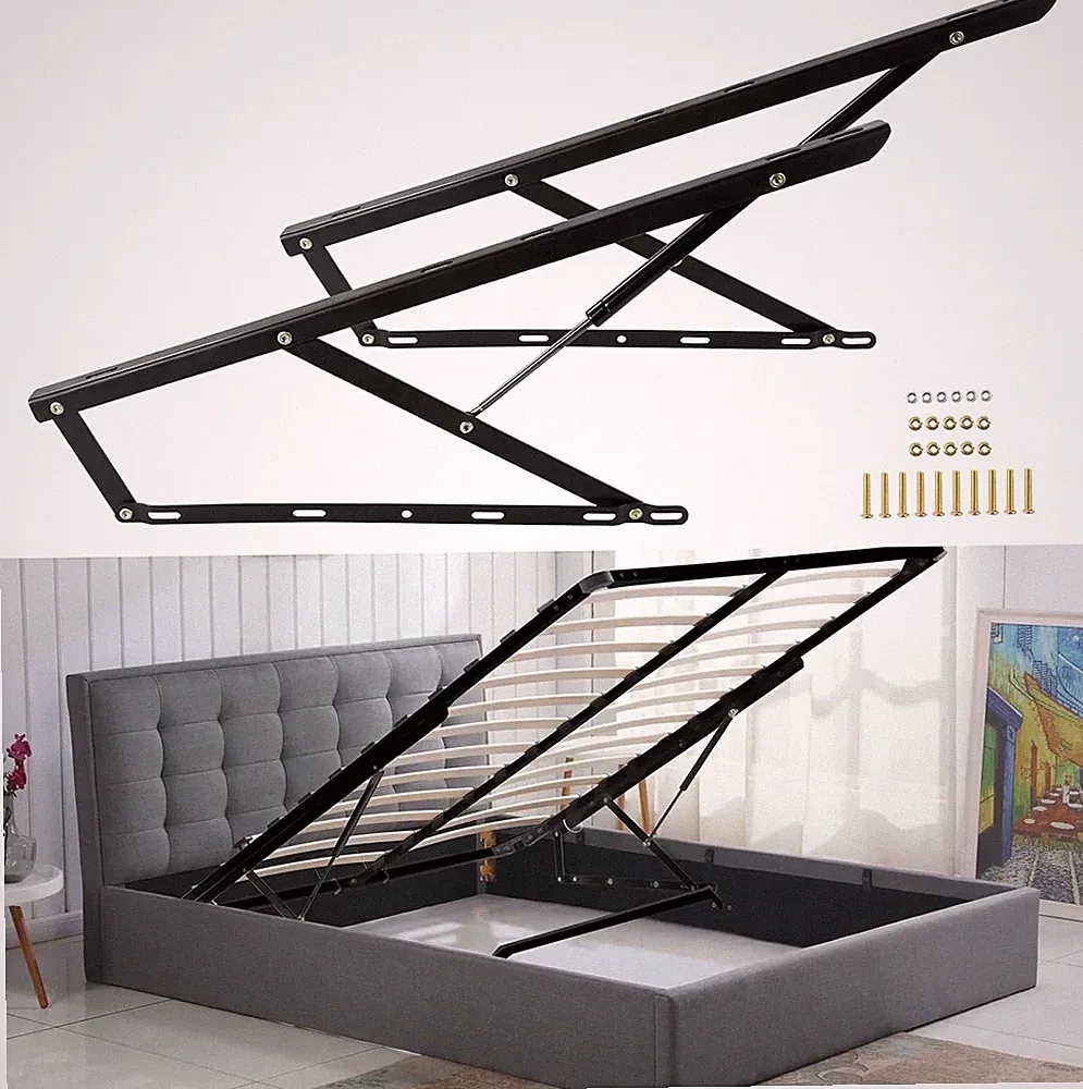 Dyna-Living 3 FUSS Aufbewahrung Bett Lift Mechanismus Schwerlast Gasfeder Kit für Box Bett