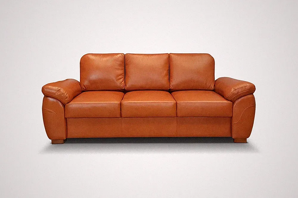 Echtleder Sofa aus italienischem Naturleder Leder Couch, Ledersofa, Rindsleder