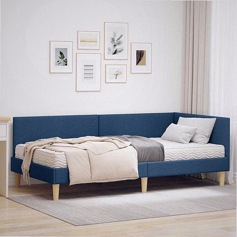 Eckbettgestell mit Matratze Jugendbett Couchbett Tagessofa Bettgestell Tagesbett