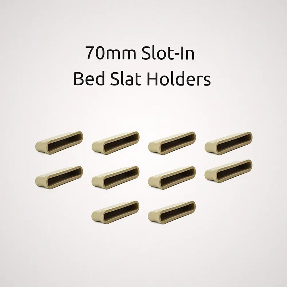 Einschub 70 mm Lattenrosthalter / Kappen für Metallrahmen - 10er Pack - Kostenlose Lieferung