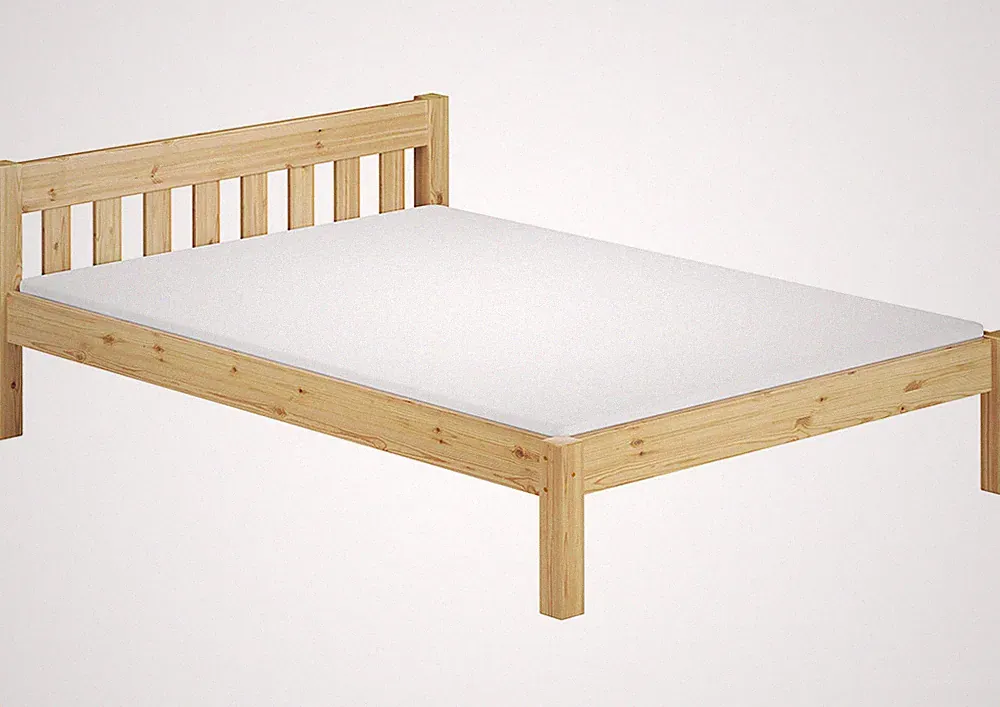Einzel-Bett Futonbett Jugendbett Kiefer 120x200 Rollrost Matratze Jugendbett