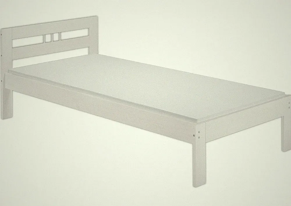 Einzelbett 90x200 Futonbett weiß Massivholz Gästebett Matratze Jugendbett Holz