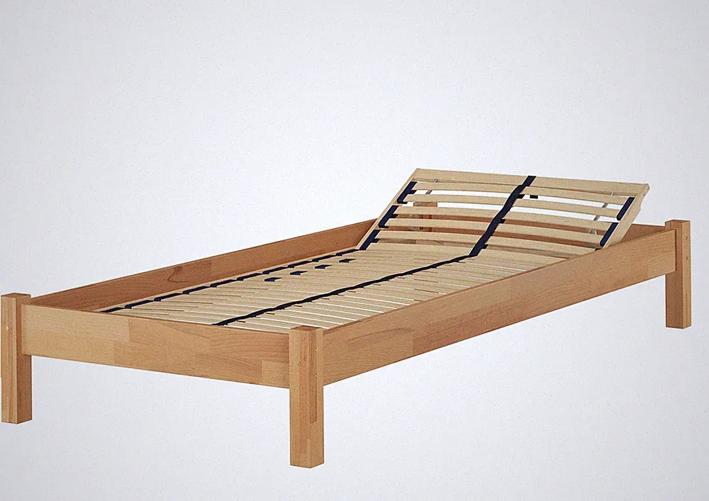 Einzelbett Futonbett 80x200 Massivholz Holzbett Bettrahmen Zubehör wählbar