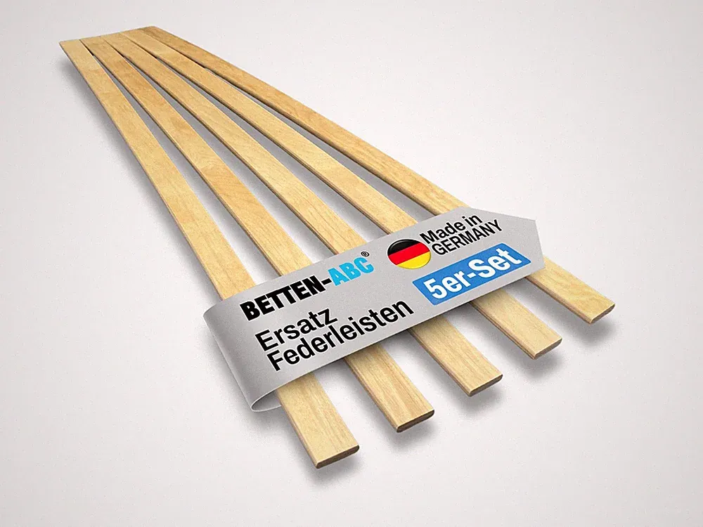Ersatz Federholzleisten aus Schichtholz im 5er Set für viele Lattenrost Typen
