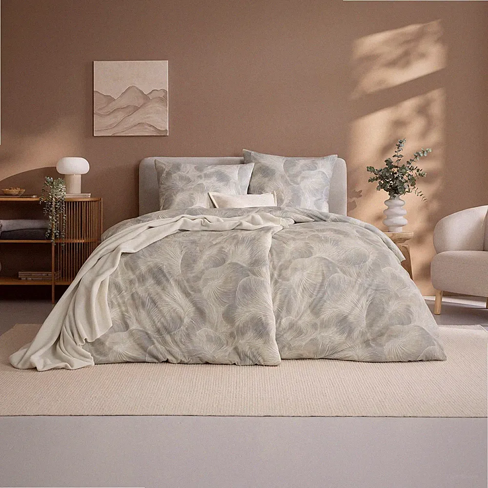 Estella Mako Jersey Bettwäsche 155x220 Marco stein Muschel beige 6668-860