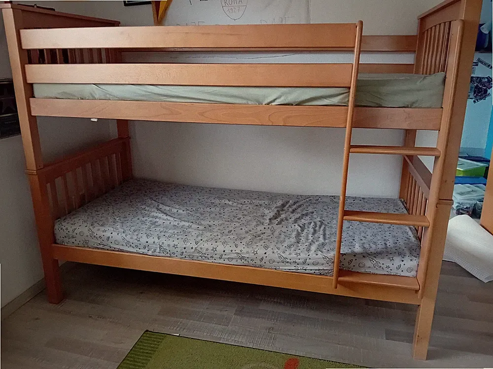 Etagenbett aus Massivholz trennbar für Kinder/Jugendliche