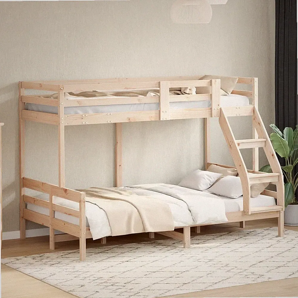 Etagenbett Bett Hochbett Stockbett Holzbett 80x200/120x200cm Massivholz vidaXL