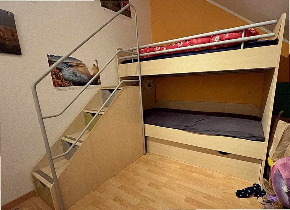 Etagenbett In 200x90cm mit Schubladen