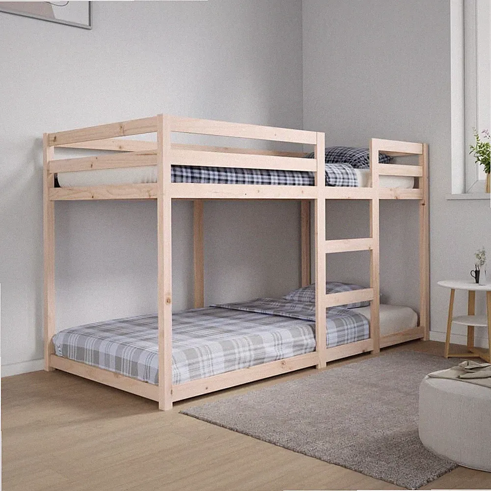 Etagenbett Kinderbett Hochbett Bett Stockbett Lattenrost Massivholz 90x200cm #S