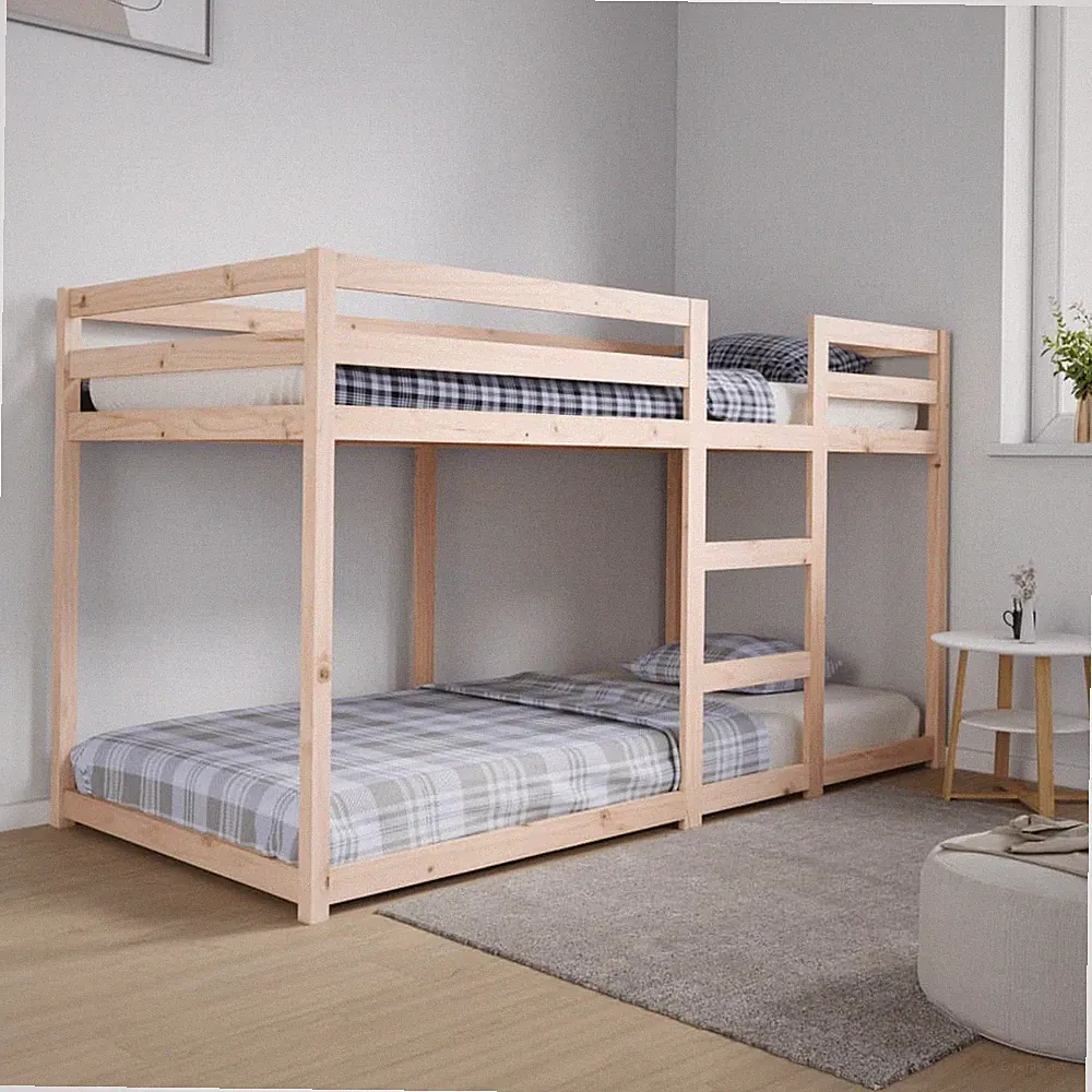 Etagenbett Kinderbett Hochbett Bett Stockbett Lattenrost Massivholz vidaXL