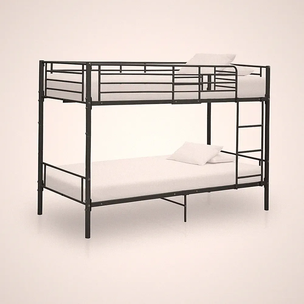 Etagenbett Metall 2 Kinder Hochbett Bett Doppel Stockbett Spielbett 90x200cm