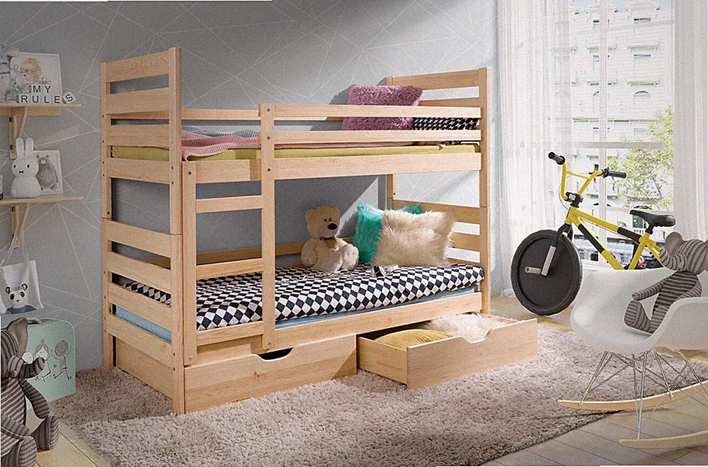 Etagenbett MOOD PLU Hochbett Kinderbett Doppelbett Stockbett mit Matratzen