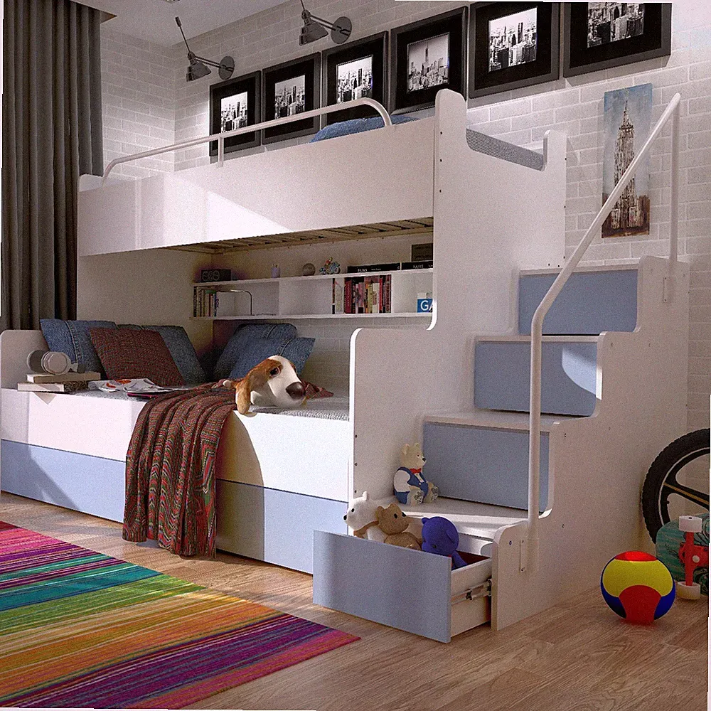 Etagenbett Stockbett Kinderbett Bett Kinderzimmer keine Matratzen JSM-3 Matt